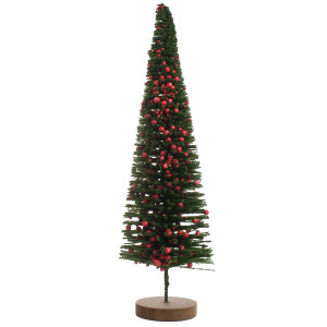 Süslü Minyatür Çam Ağacı Yeşil 38Cm - TepeHome