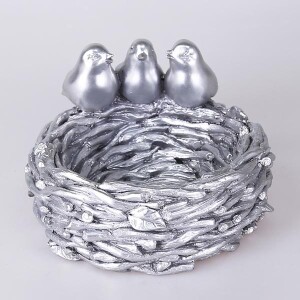 Swallow Kuş Yuvası Gümüş - TepeHome