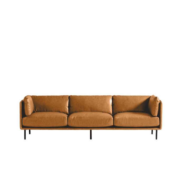 Swell Deri Üçlü Koltuk, - 1