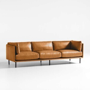 Swell Deri Üçlü Koltuk, - TepeHome (1)