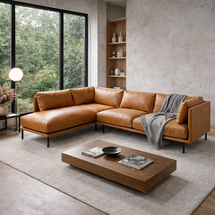 Swell Köşe Koltuk Kahverengi - 3