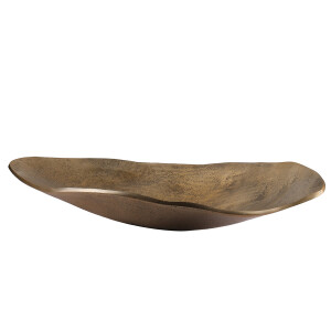 Tabak Dekoratif Antik Gold 42x26x7 Cm - 3