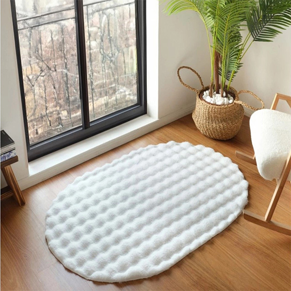 Tavşan Post Halı Oval Beyaz50x80 - 2