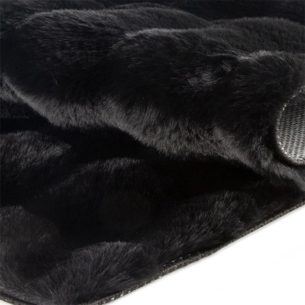 Tavşan Post Halı Oval Siyah 160x250 cm - 3