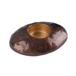 Tealight Çakıl Tutucu Koyu Kahverengi -M - TepeHome
