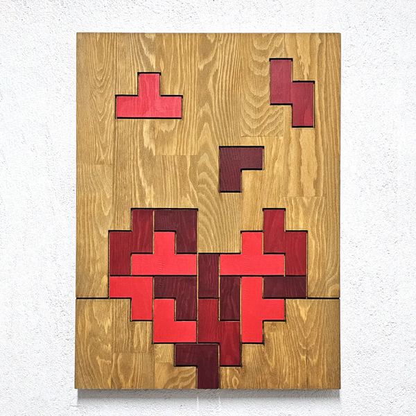 Tetris Heart Tablo - 1