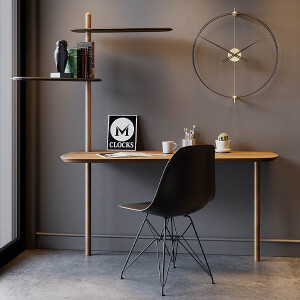 Timelessimple60 Gold Duvar Saati - TepeHome (1)