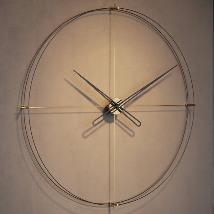 Timelesslarge200 Gold Duvar Saati - 1