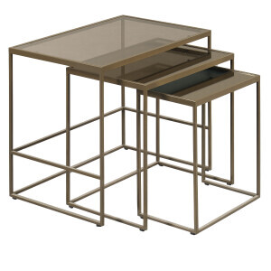 Torino Zigon Sehpa Bronz - TepeHome