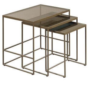 Torino Zigon Sehpa Bronz - TepeHome