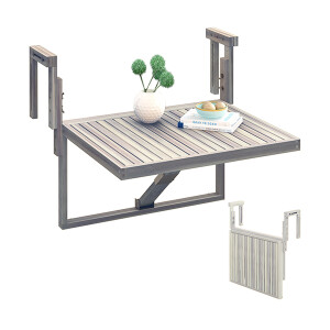 Toronto Balkon Masası Organic White - TepeHome