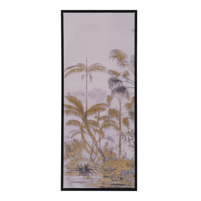 Tpe-1260-1 Altın Varaklı Tablo 42X102Cm