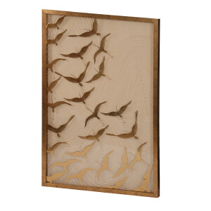 Tpe-13510- Altın Varaklı Tablo77X117 Cm - 1