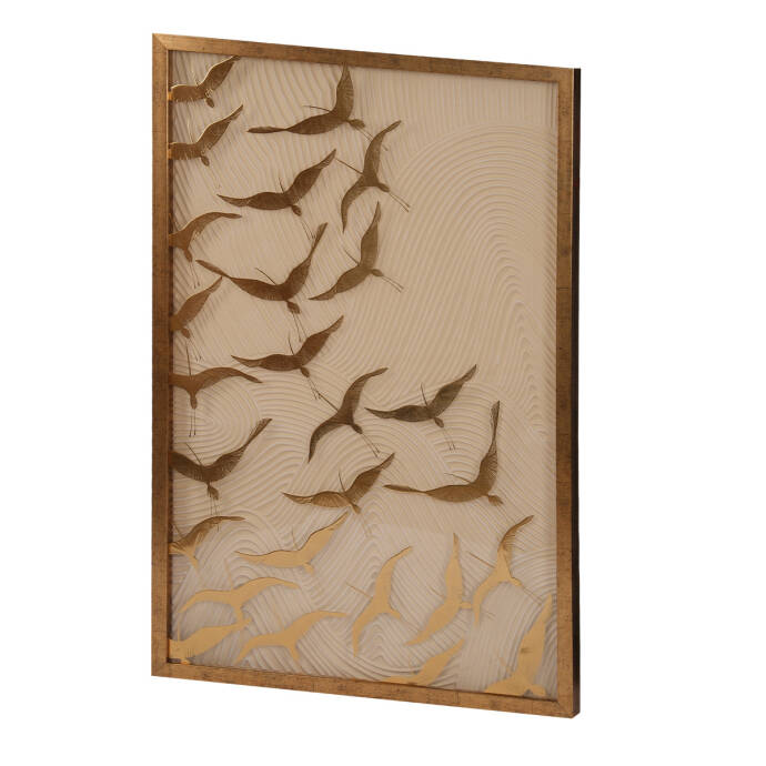 Tpe-13510- Altın Varaklı Tablo77X117 Cm - 1