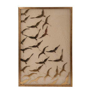 Tpe-13510- Altın Varaklı Tablo77X117 Cm - 2