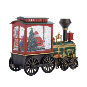 Tren Figürü Noel Baba Premium Kar Küresi - TepeHome (1)