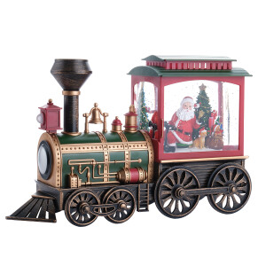 Tren Figürü Noel Baba Premium Kar Küresi - 3