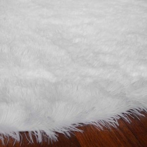 Tüy Dökmez Tavşan Tüyü Halı Beyaz 16 - 4