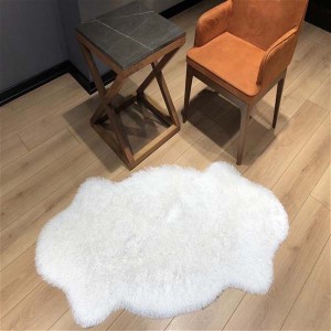 Tüy Dökmez Tavşan Tüyü Halı Beyaz 15 - 5