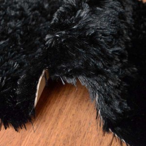 Tüy Dökmez Tavşan Tüyü Halı Siyah 15 - 3
