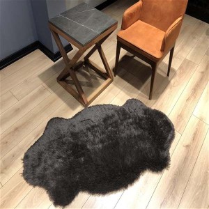 Tüy Dökmez Tavşan Tüyü Halı Siyah 15 - 5