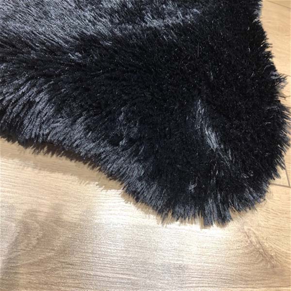 Tüy Dökmez Tavşan Tüyü Halı Siyah 16 - 4