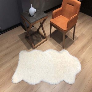 Tüy Dökmez Tavşan Tüyü Post Halı Krem 15 - 5