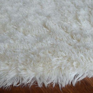 Tüy Dökmez Tavşan Tüyü Post Halı Krem 16 - 4