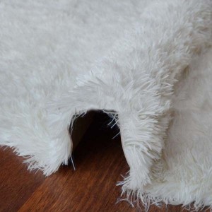 Tüy Dökmez Tavşan Tüyü Post Halı Krem 14 - 3