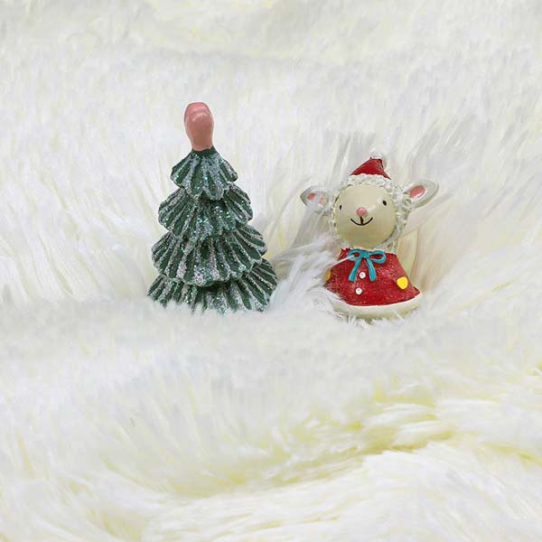 Tüy Dökmez Tavşan Tüyü Post Halı Krem 14 - 2