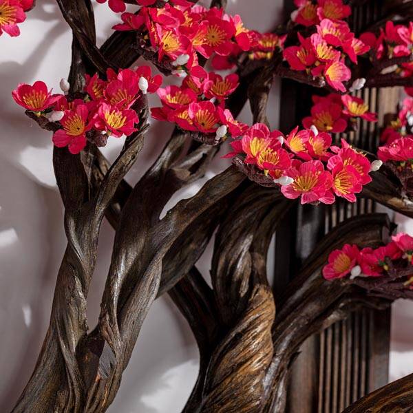 Üçlü Sakura Tablo - Kırmızı - 3