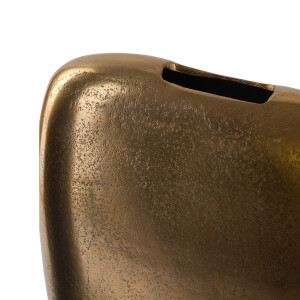 Vazo Alu Kare Disk Antik Gold 27x8x29 - 3