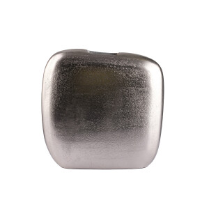 Vazo Alu Kare Disk Antik Silver 25x7x23 - 1