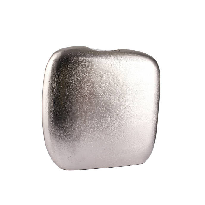 Vazo Alu Kare Disk Antik Silver 25x7x23 - 2