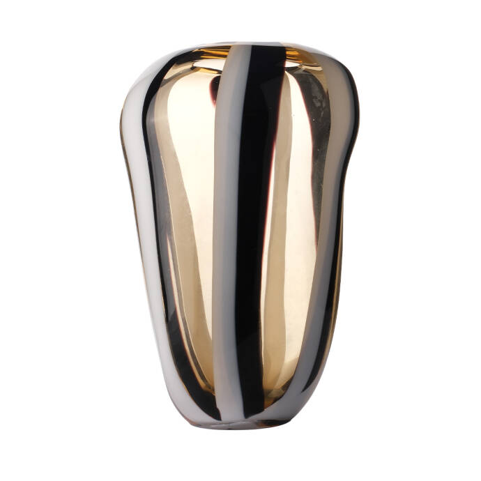 Vazo Cam Renkli Poshe Şeffaf 22X21X33 Cm - 1