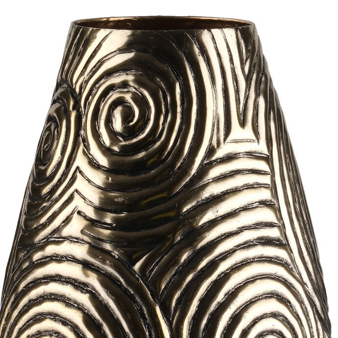 Vazo Girdap Pod Antik Gold 20x20x40 Cm - 2