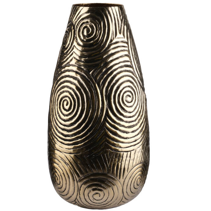 Vazo Girdap Pod Antik Gold 20x20x40 Cm - 1