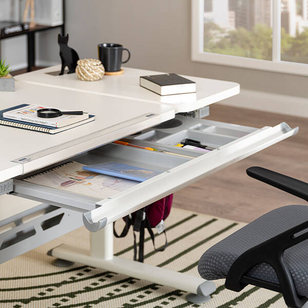 Vega Standart Çalışma Masası Ekru- Gri - 9