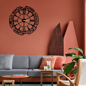 Venezia Metal Duvar Saati 60x60 - TepeHome (1)