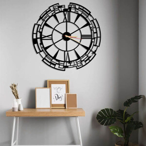 Venezia Metal Duvar Saati 60x60 - TepeHome