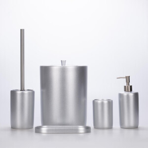 Victoria Banyo Seti Gümüş - TepeHome