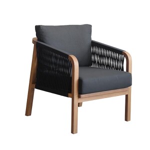 AB04 Sandalye V0601 Siyah İp 61,5X67X85 - TepeHome