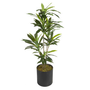 Yapay Çiçek Dresena Hasır Saksıda - TepeHome